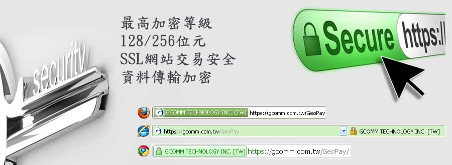 GeoPay 電子商務金流整合服務 交易安全