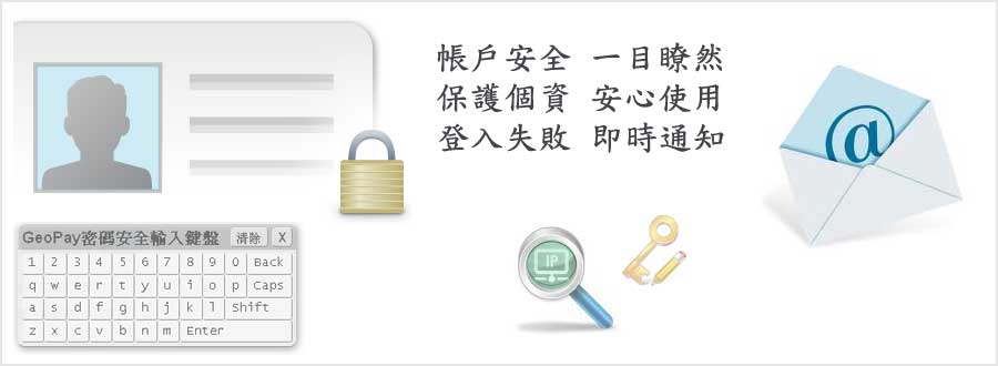 GeoPay 電子商務金流整合服務 帳戶安全